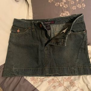 American eagle blue jean skirt!
